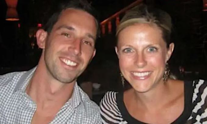 An old image of Mandy Shanahan with her boyfriend Kyle Shanahan