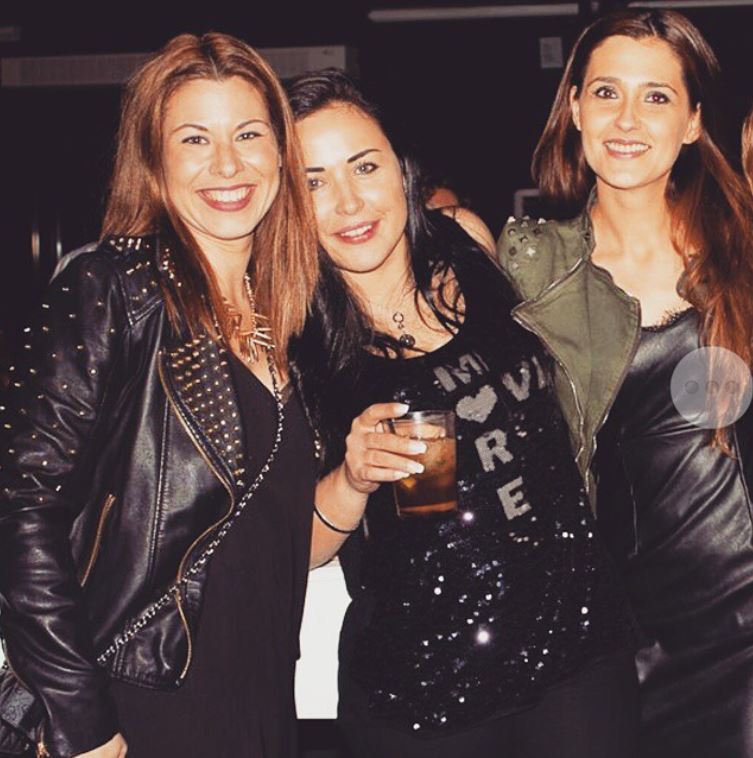Ana Sofia with her college friends