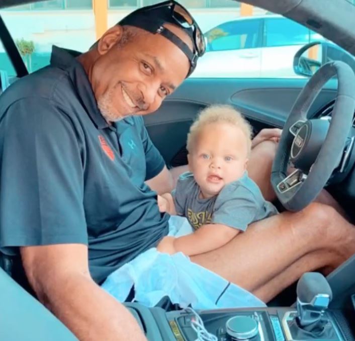 Canon with his grandfather Dell Curry