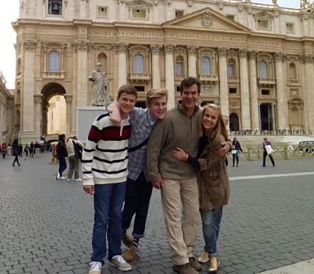 Drew Griffin with his kids