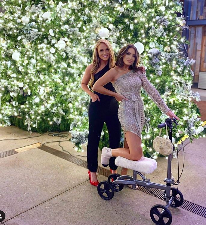 Erica Francis and her friend Michelle Chulock