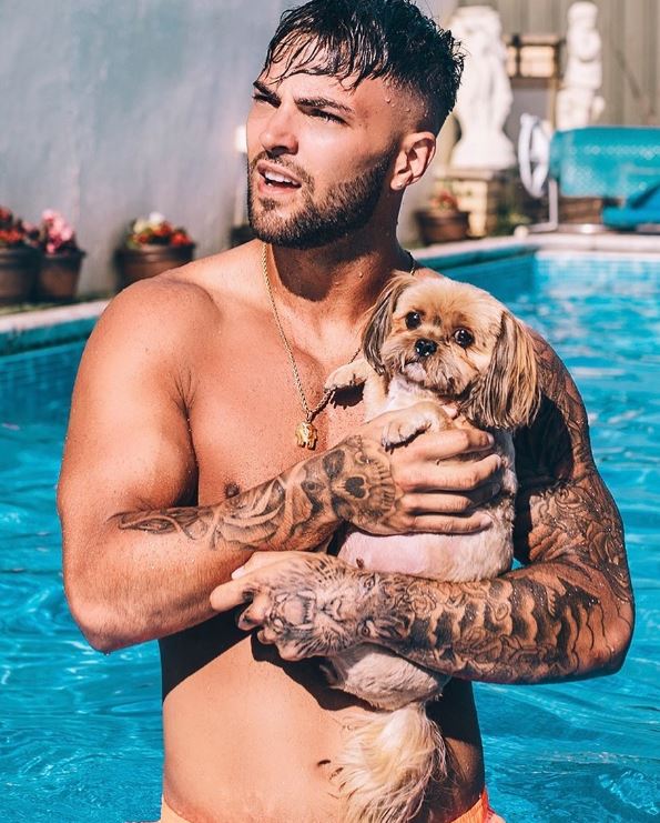 Ethan with his dog