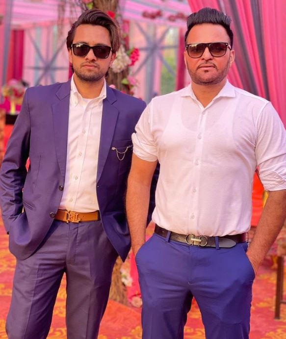 Gurchet Chitarkar with his son Daman Sandhu