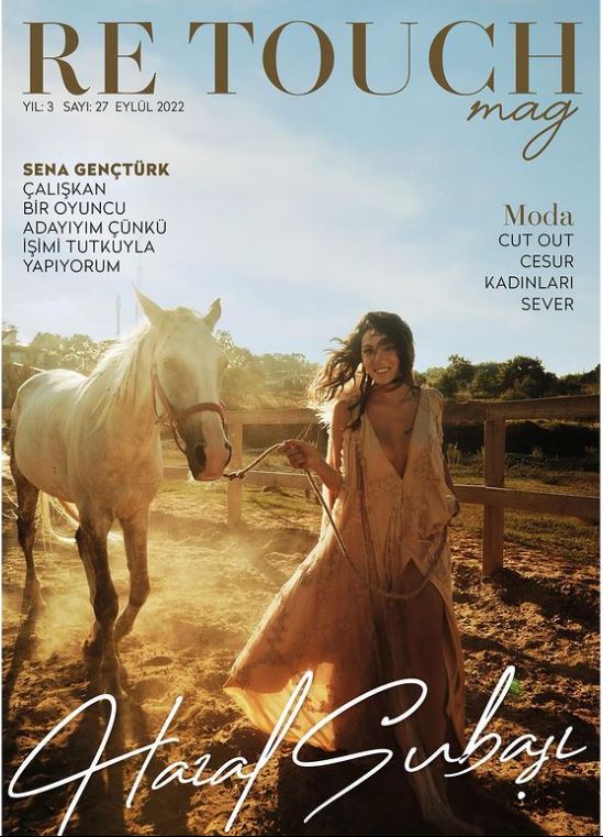 Hazal Subasi featured in the Re Touch magazine