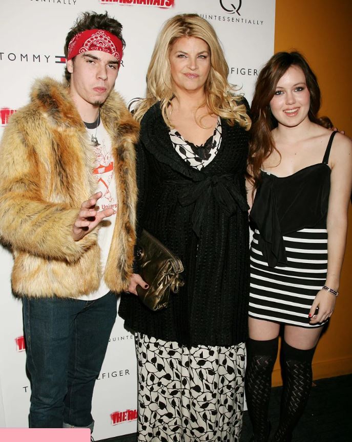 Kirstie Alley with her son William True Stevenson and daughter Lillie Price Stevenson