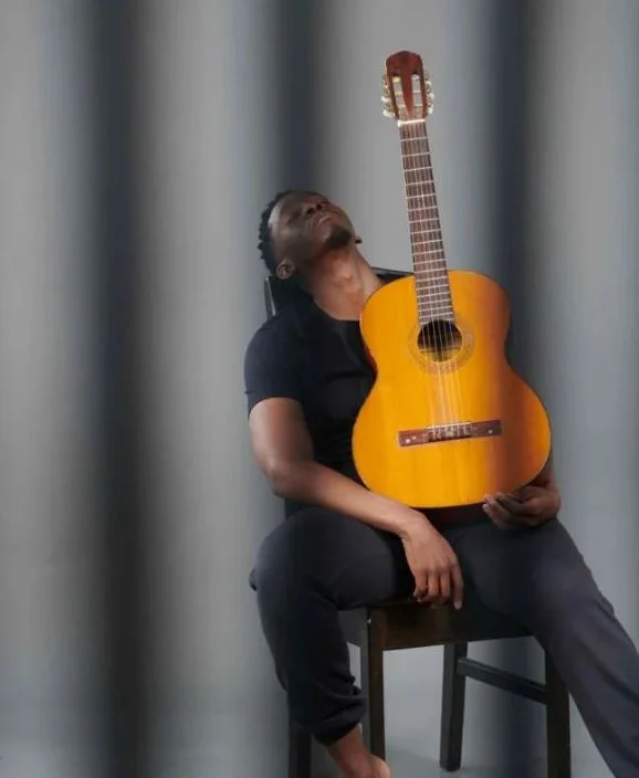 Lawrence Maleka loves to play guitar