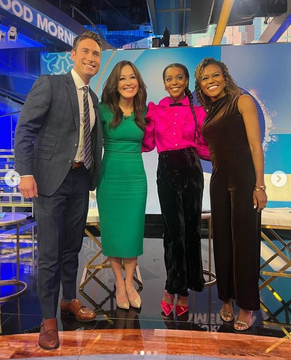 Mallori Johnson at Good Morning America studio for interview