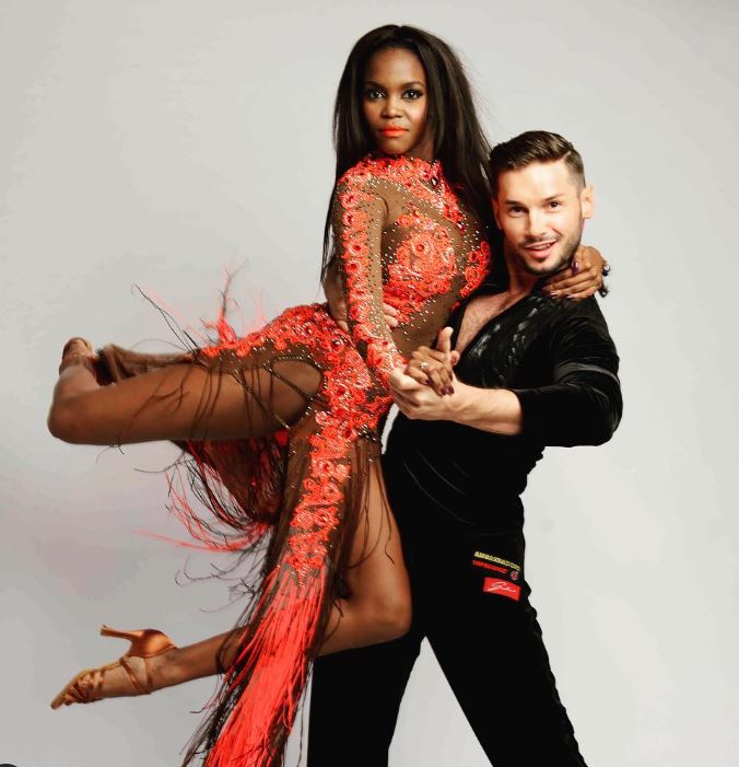 Marius and his wife Oti Mabuse are famous dancers
