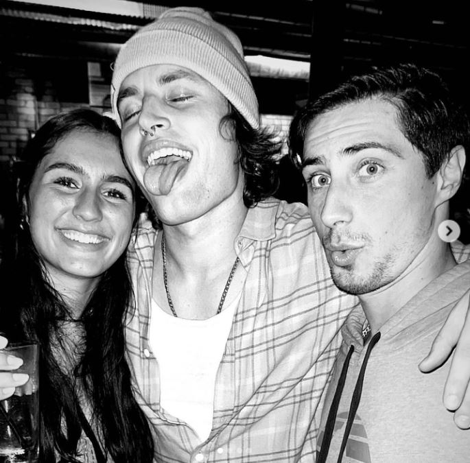 Nick Kici with his friends