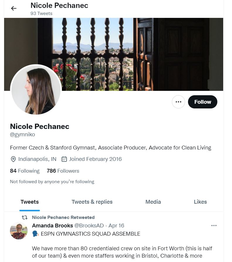 Nicole Pechanec's Twitter profile
