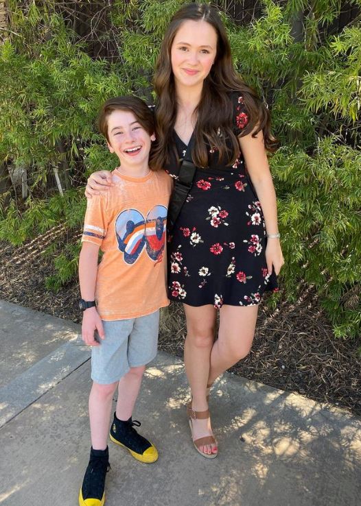 Paxton Booth with his co-actress Olivia Sanabia