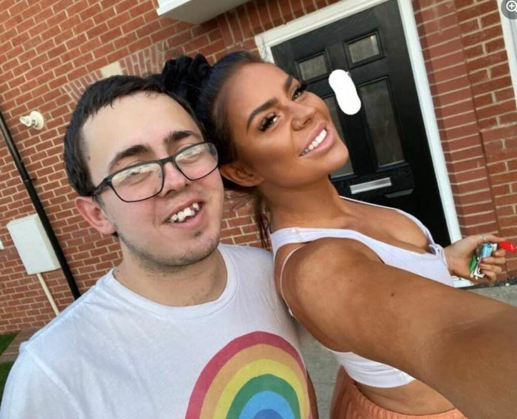 Rachel Kaitlyn with her brother Cameron Mee
