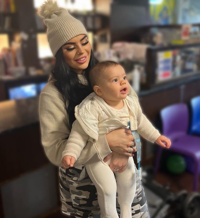 Rachel Kaitlyn with her son Kyro Kristian