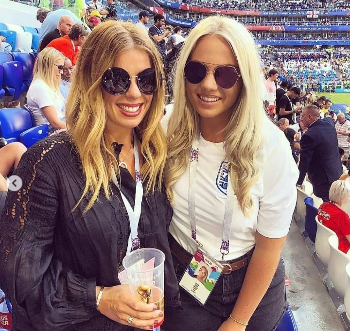 Rebecca Burnett with her friend