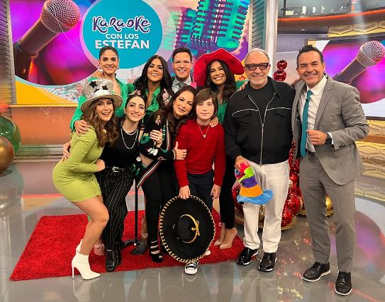 Sasha Estefan Coppola with his family