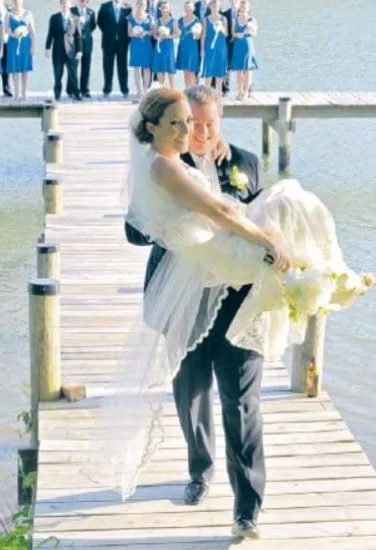 Wedding image of Gregory Mecher and his wife Jen Psaki
