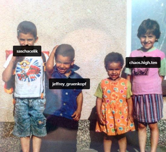 A childhood image of Cecilia Asoro with her siblings