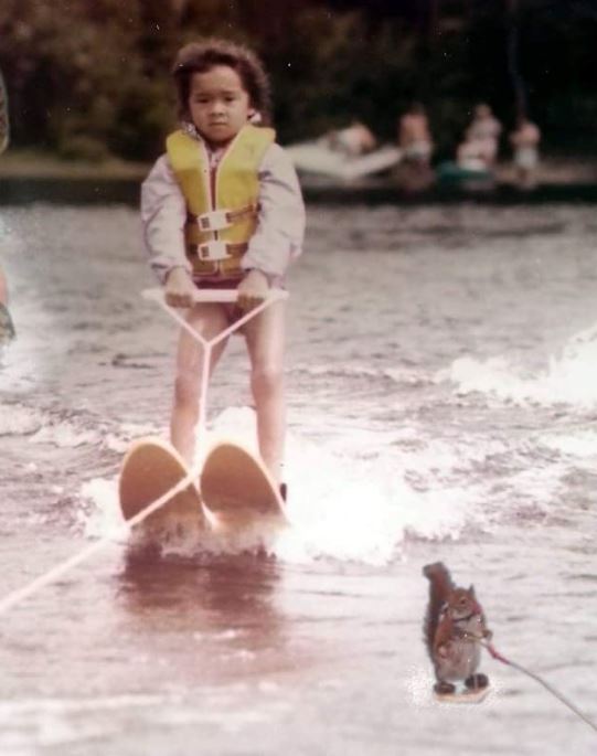 A childhood image of Rachael Thompson