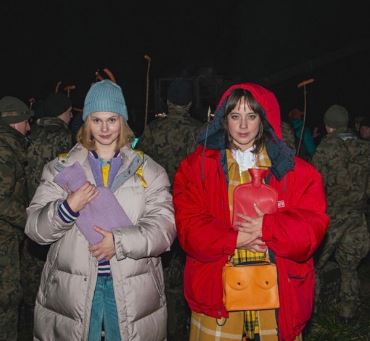 Aleksandra Skraba with her friend Maria Sobocińska