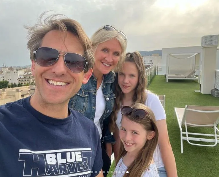 Amelia Reynolds with her family