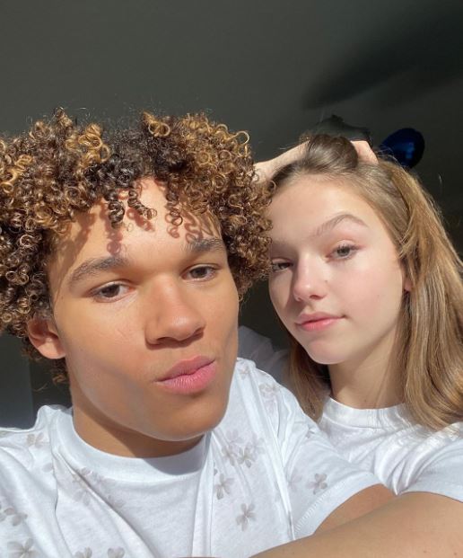 Armani Jackson with his ex-girlfriend Jayden Bartels