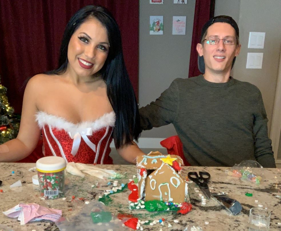 Asheley Samaniego with her friend