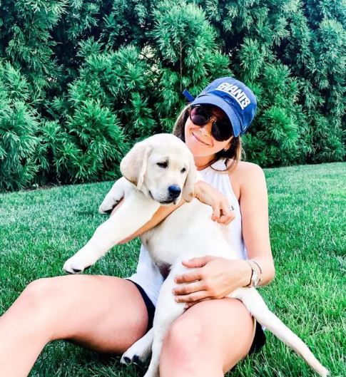 Ella Bonafede with her dog