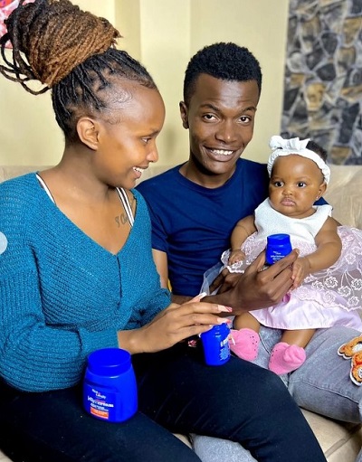 Georgina Njenga with her husband Tyler Mbaya and kids Astra Kamau