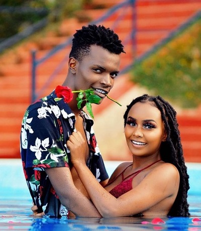 Georgina Njenga with her lover Tyler Mbaya