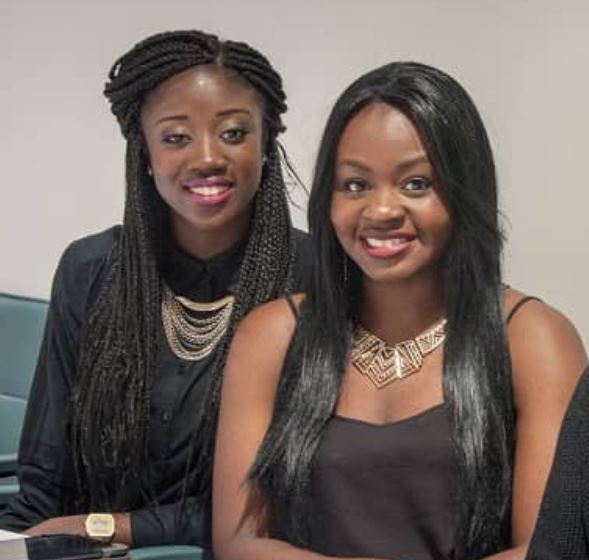 Hayley Konadu with her friend