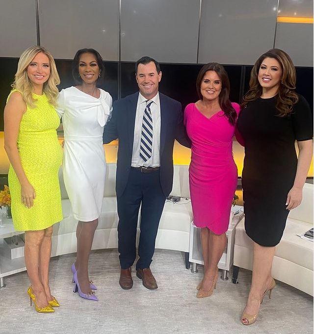 Janette Nesheiwat with the other reporters of Fox News