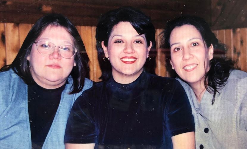 Jolene Odjick with her sisters