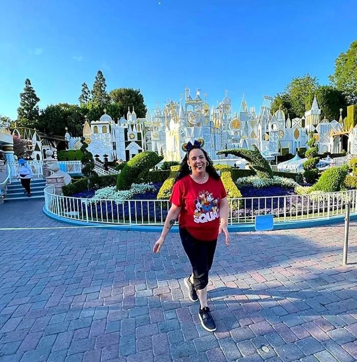 Kimberly Menzies's favorite place to visit is Disney Land