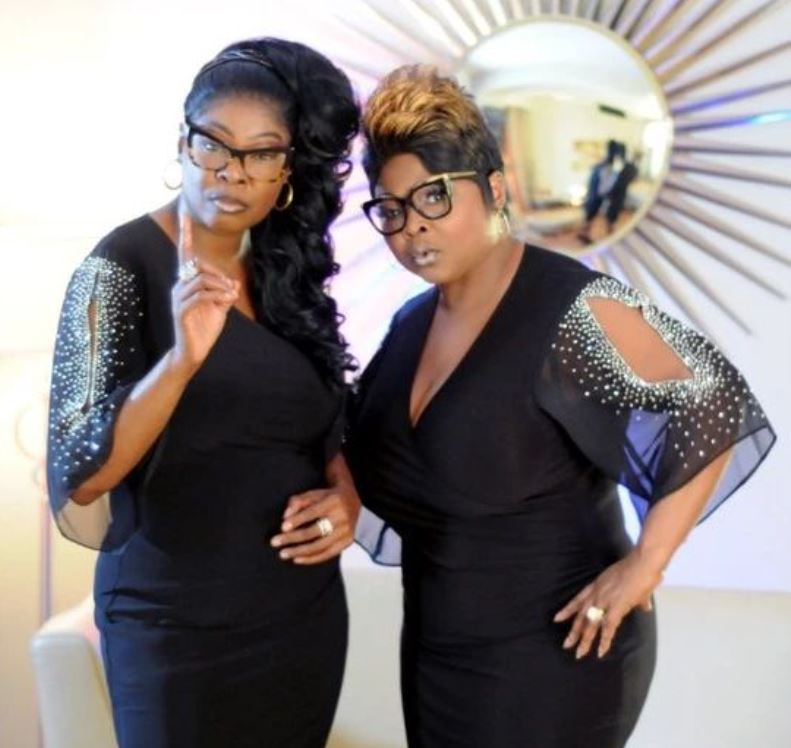 Lynette Hardaway with her sister Rochelle Hardaway Richardson