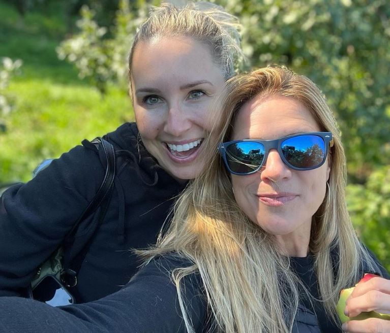 Maïka Desnoyers with her mom Marie-Lou Maltais
