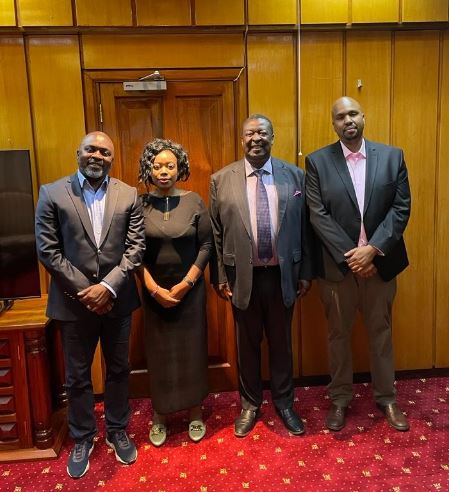 Martin Kasavuli with his business partners