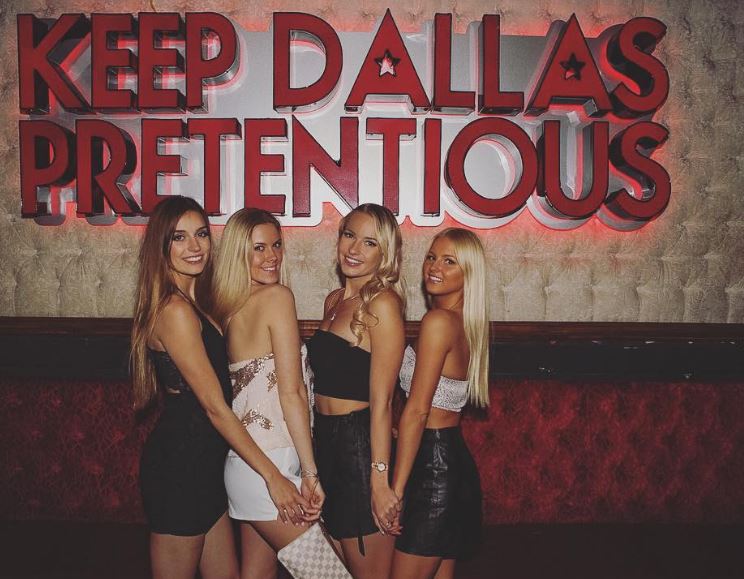 Natalie Buffett with her friends