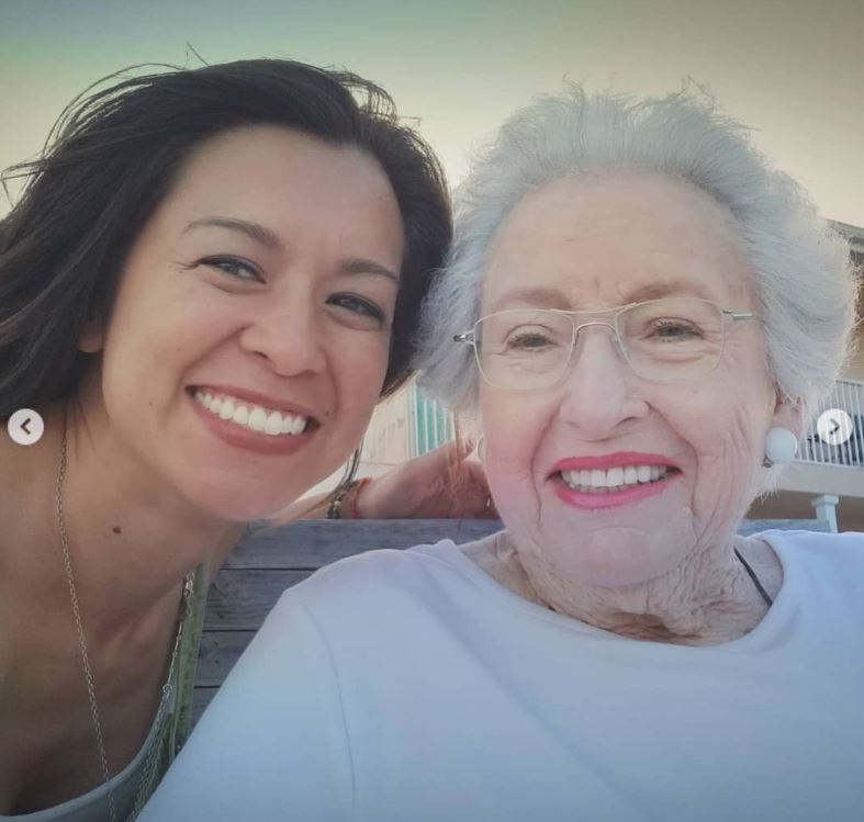 Rachael Thompson and her grandmother