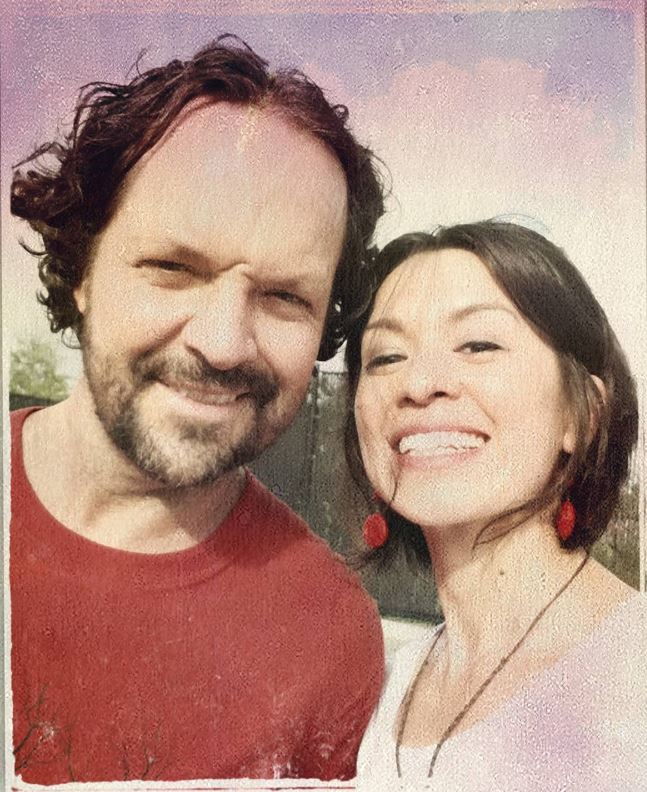 Rachael Thompson with her husband Hunter Thompson