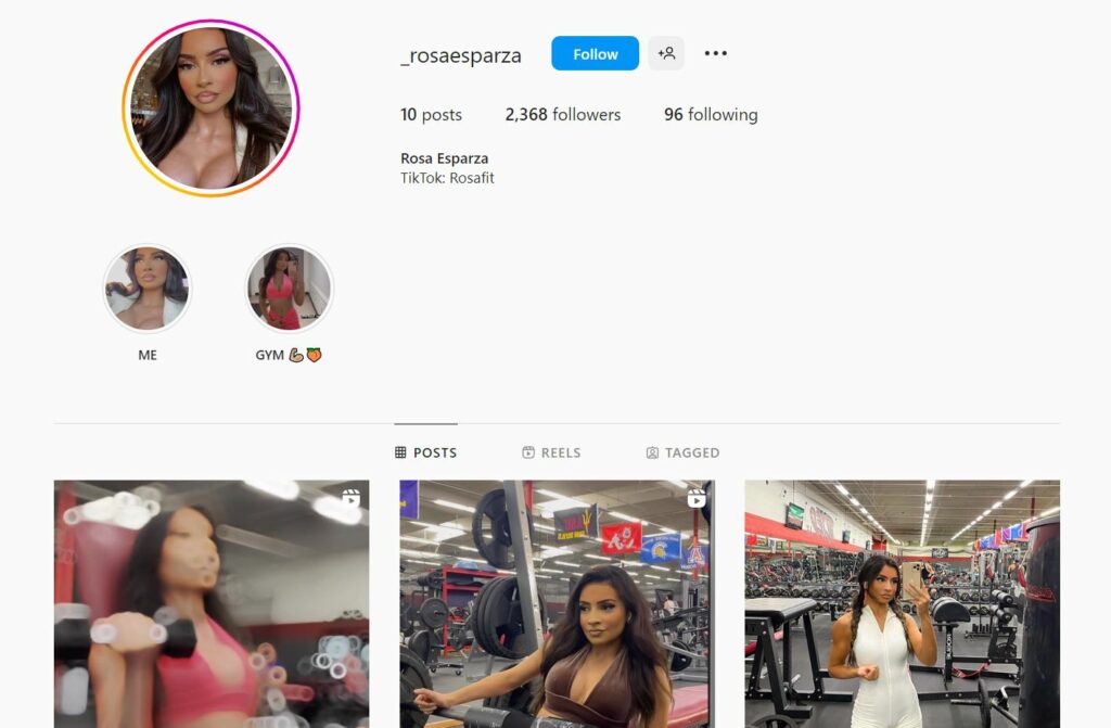 Rosa Esparza's Instagram profile