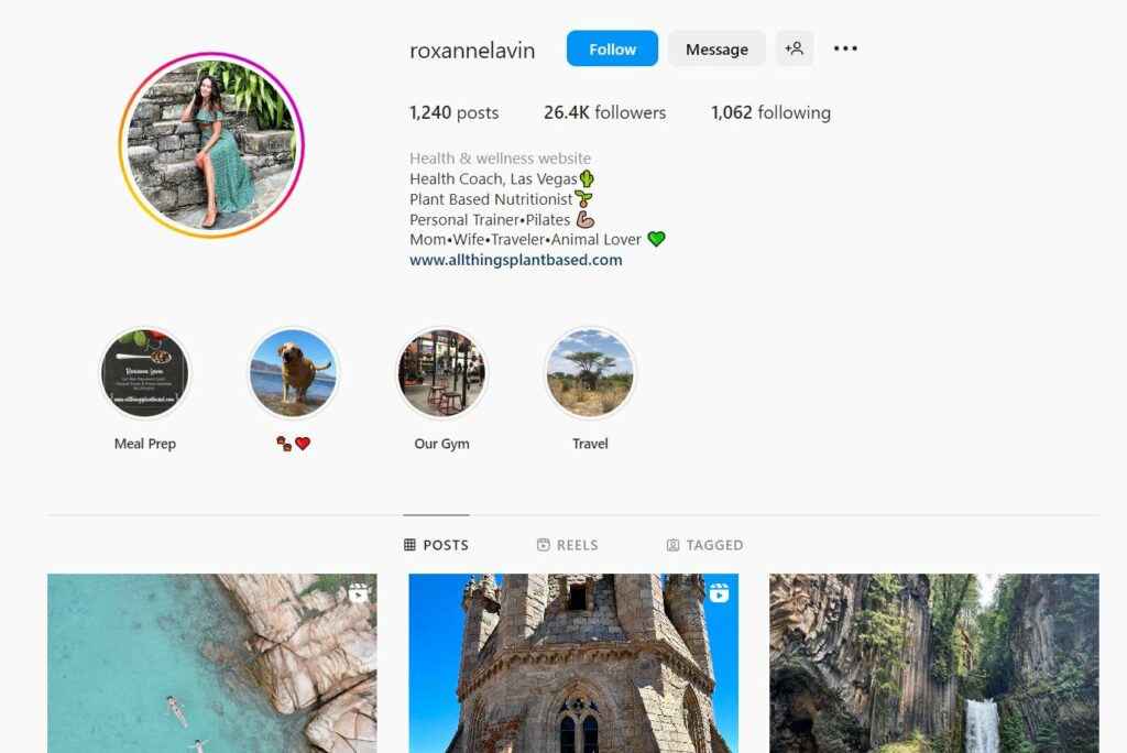Roxanne Siordia's Instagram profile