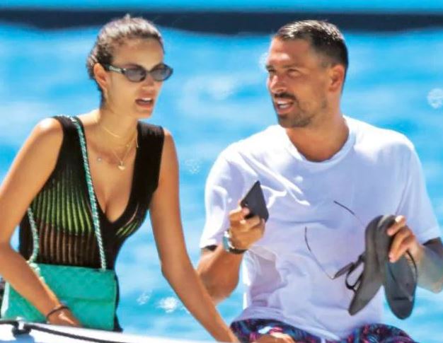 Sofia Resing with her ex-boyfriend Marco Borriello
