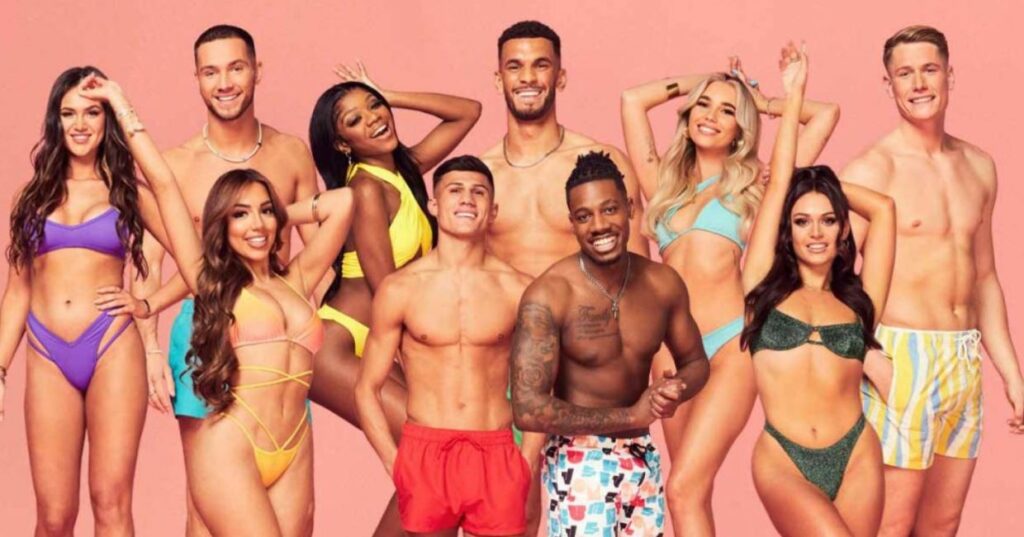 Tanya Manhenga with the other contestants of reality show Love Island