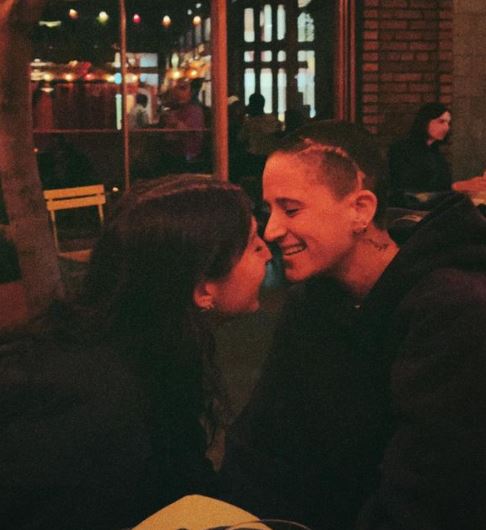 Avalon Young with her girlfriend