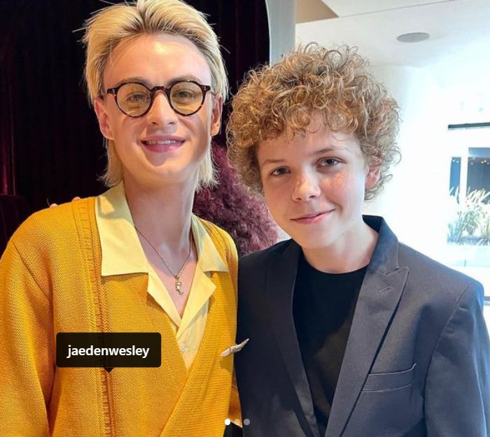 Colin O’Brien with his co-actor Jaeden Martell