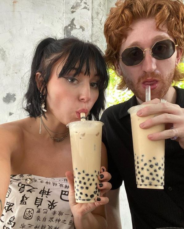 Elizabeth Chapman with her friend