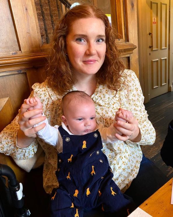 Ella Whelan with her son Muirgheas Patrick Llewellyn