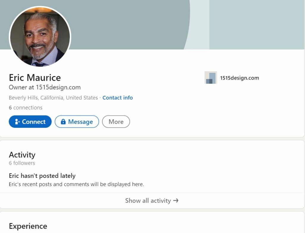 Eric Maurice's LinkedIn profile