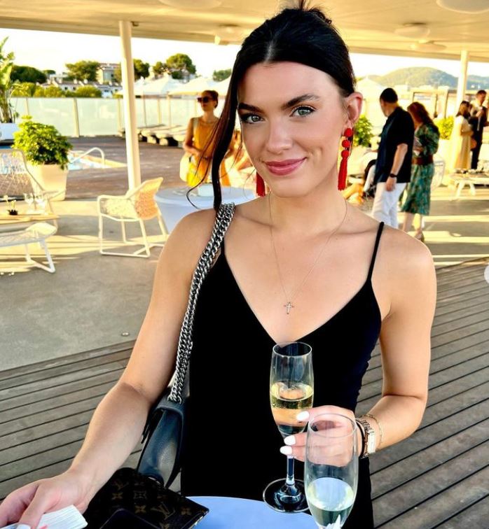 Gabriella Elnicki with a wine glass