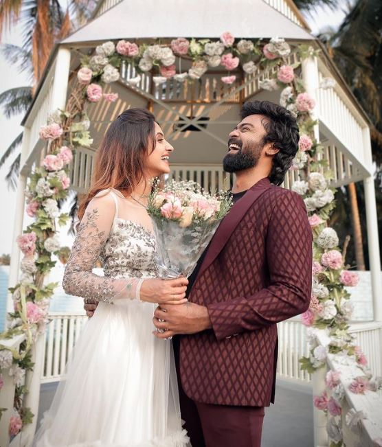 Haran Reddy with his girlfriend Ayshath Zeenath Beevi aka Ayesha